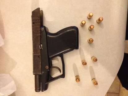 A handgun was seized after a search of the location. A handgun was seized after a search of the location.